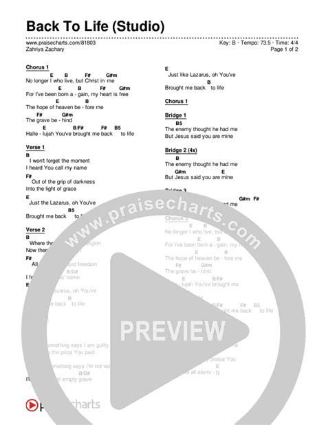 back to life chords|back to life zahriya zachary chords.